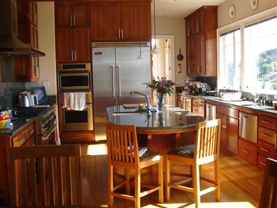 97 Round Hill Road Tiburon, CA 94920 - Photo 5 of 12 Chef's Kitchen with 6 burner gas range and wet Center Island.