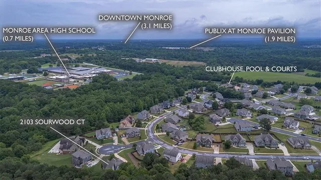 a view of a chairs and table in patio