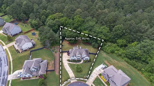 a view of a house with garden