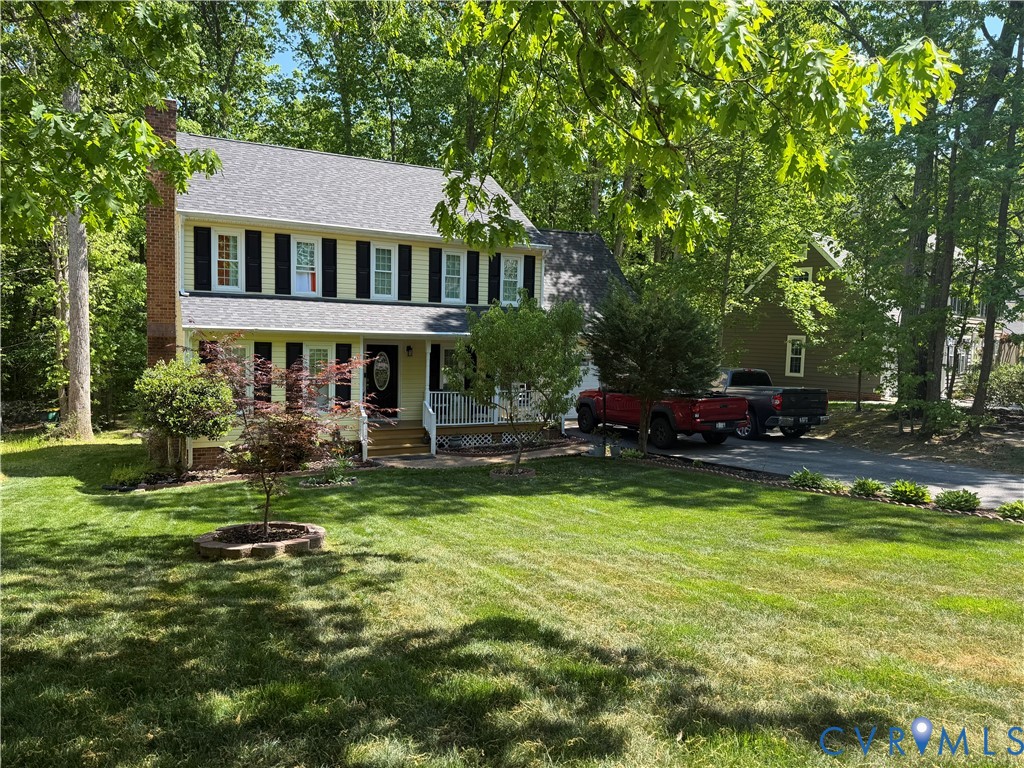 4820 Cedar Cliff Road Chester, VA 23831 - Photo 2 of 2 a view of a house with swimming pool and sitting area