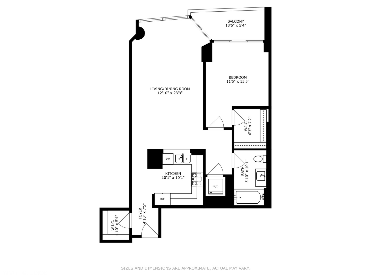 450 East Waterside Drive, Unit 505 Chicago, IL 60601 - Photo 32 of 32 a picture of a floor plan