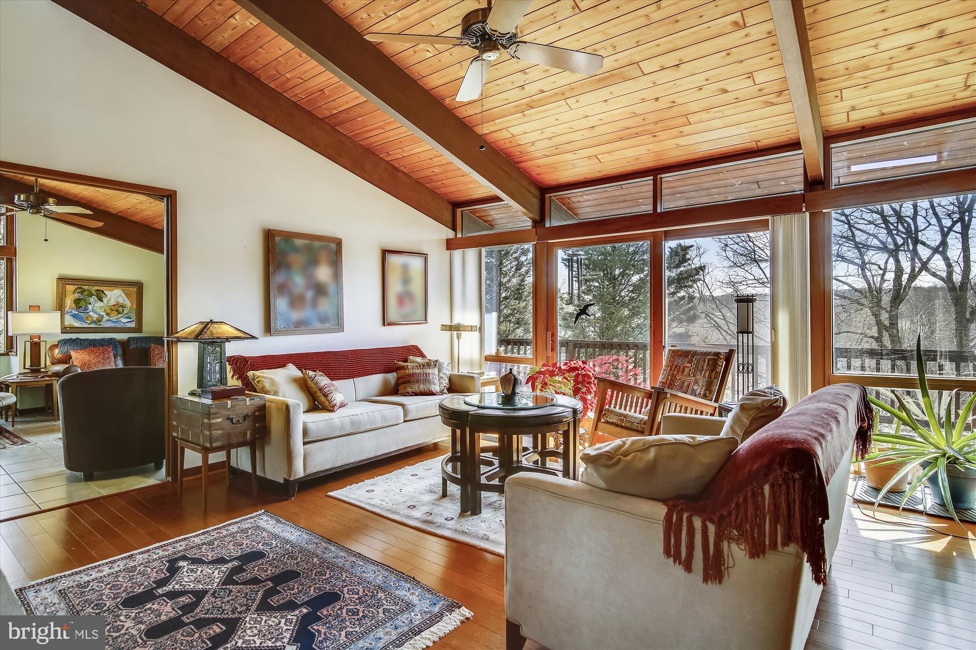 9024 Fletchers Mill Road Marshall, VA 20115 - Photo 20 of 57 Main level family room with views/fireplace