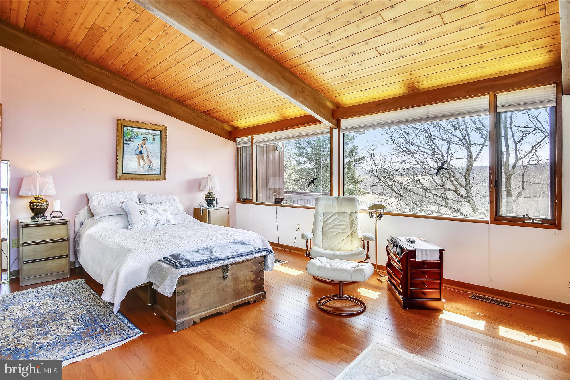 9024 Fletchers Mill Road Marshall, VA 20115 - Photo 27 of 57 Master bedroom w/vaulted ceiling and views