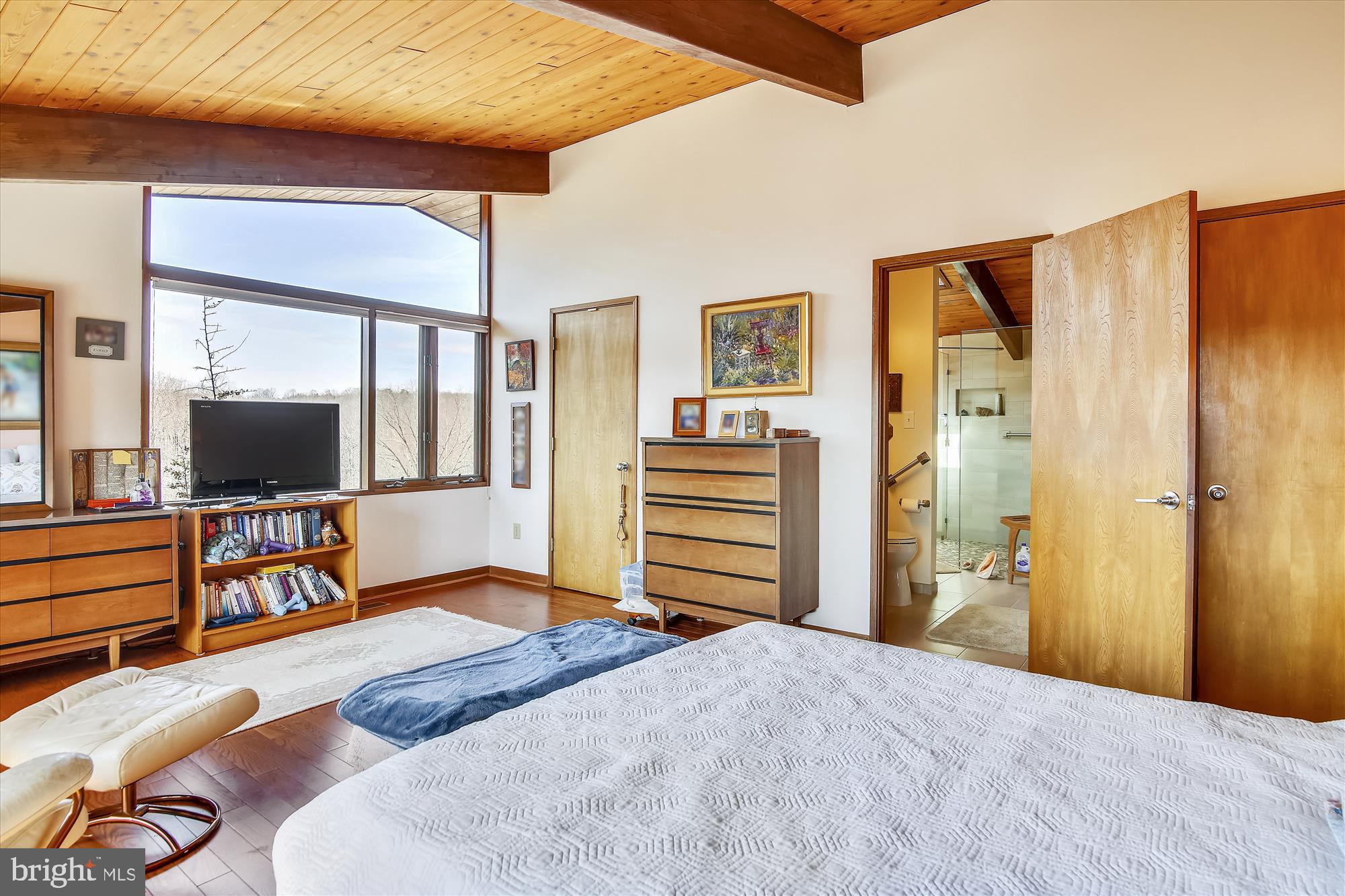 9024 Fletchers Mill Road Marshall, VA 20115 - Photo 29 of 57 Master bedroom w/vaulted ceiling and views