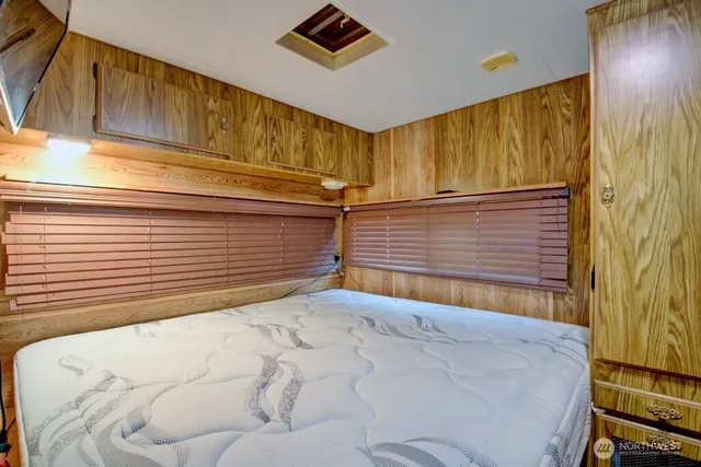 a view of a wooden door