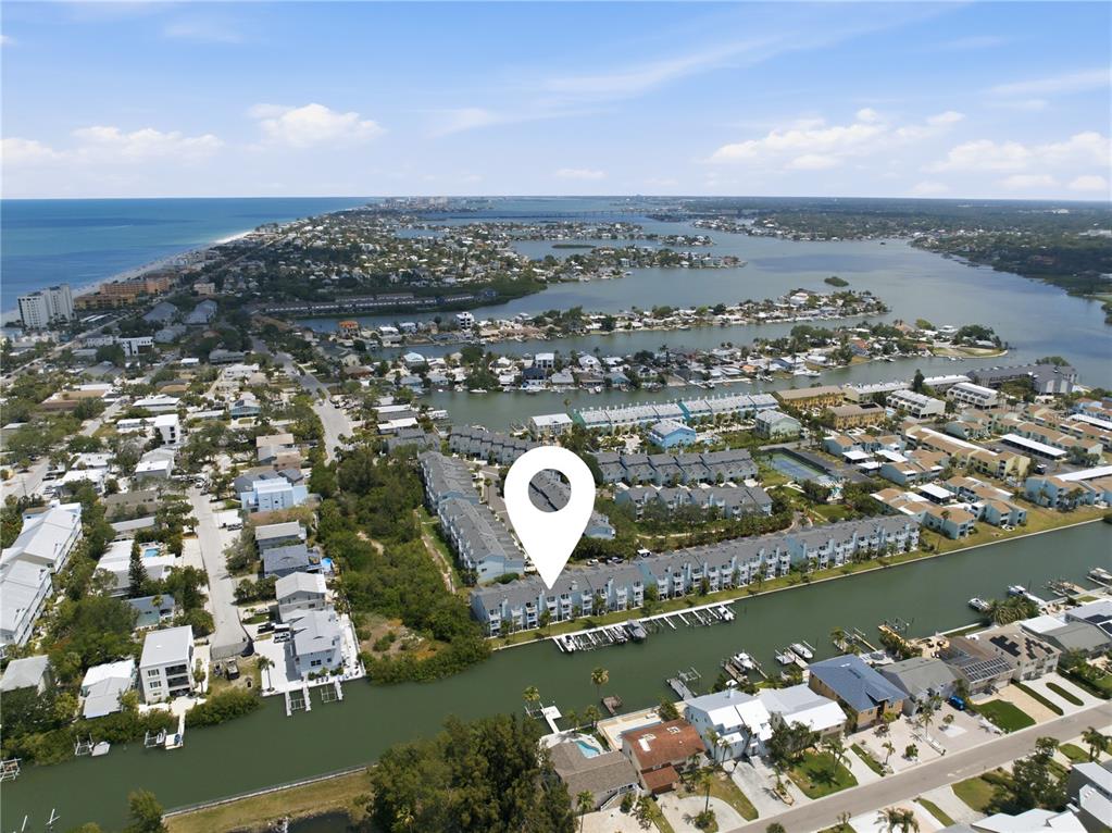 643 Garland Circle Indian Rocks Beach, FL 33785 - Photo 76 of 81 an aerial view of a house with a ocean view