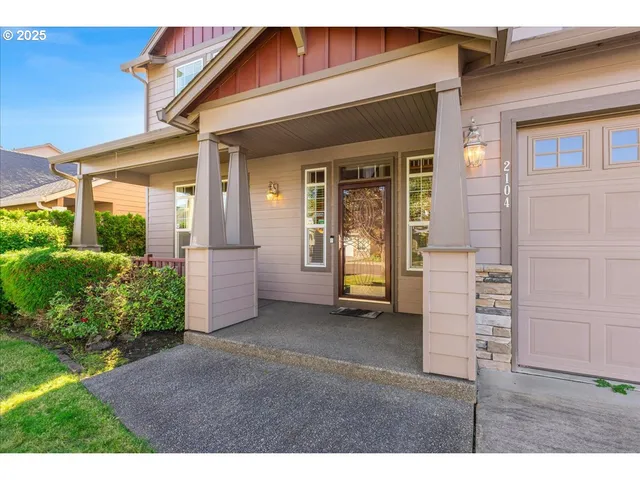 front view of a house with a outdoor space