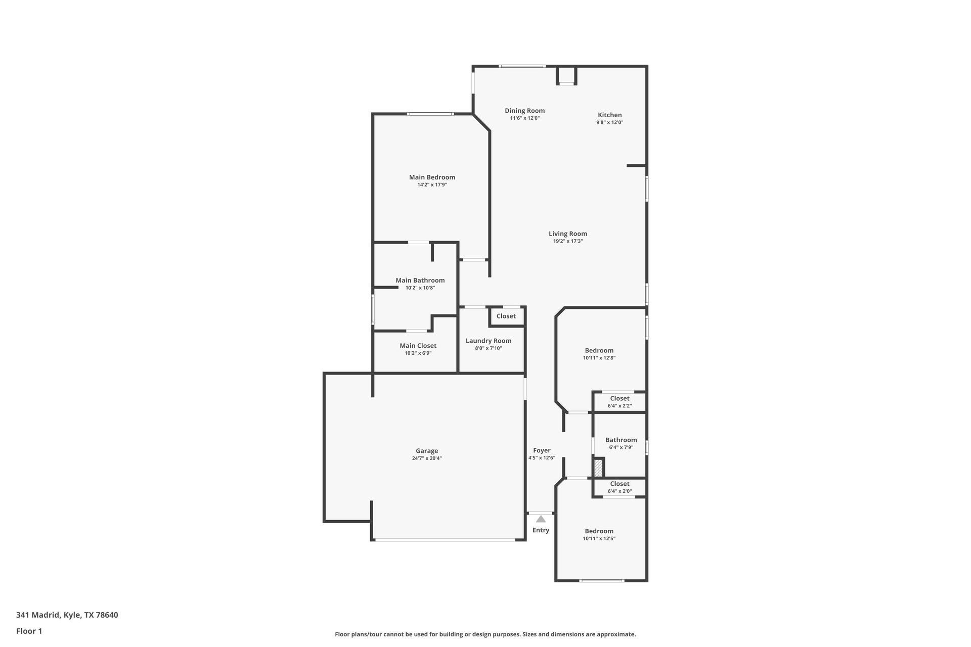 341 Madrid Kyle, TX 78640 - Photo 24 of 27 A well-organized single-story layout is revealed, perfect for modern living and entertaining.