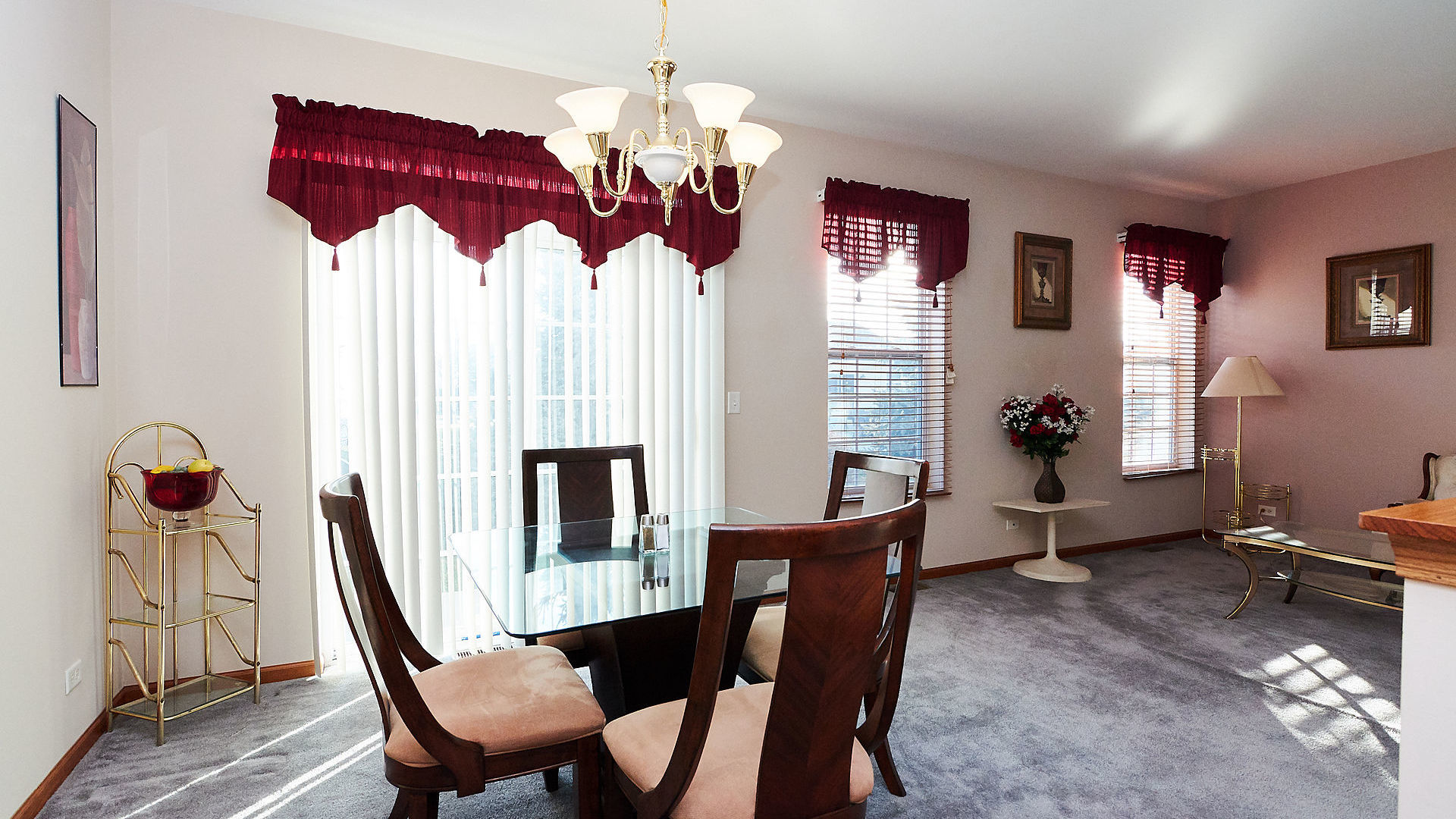 1989 West Cobblestone Road, Unit 1989 Romeoville, IL 60446 - Photo 13 of 51 a view of a dining room with furniture window and wooden floor