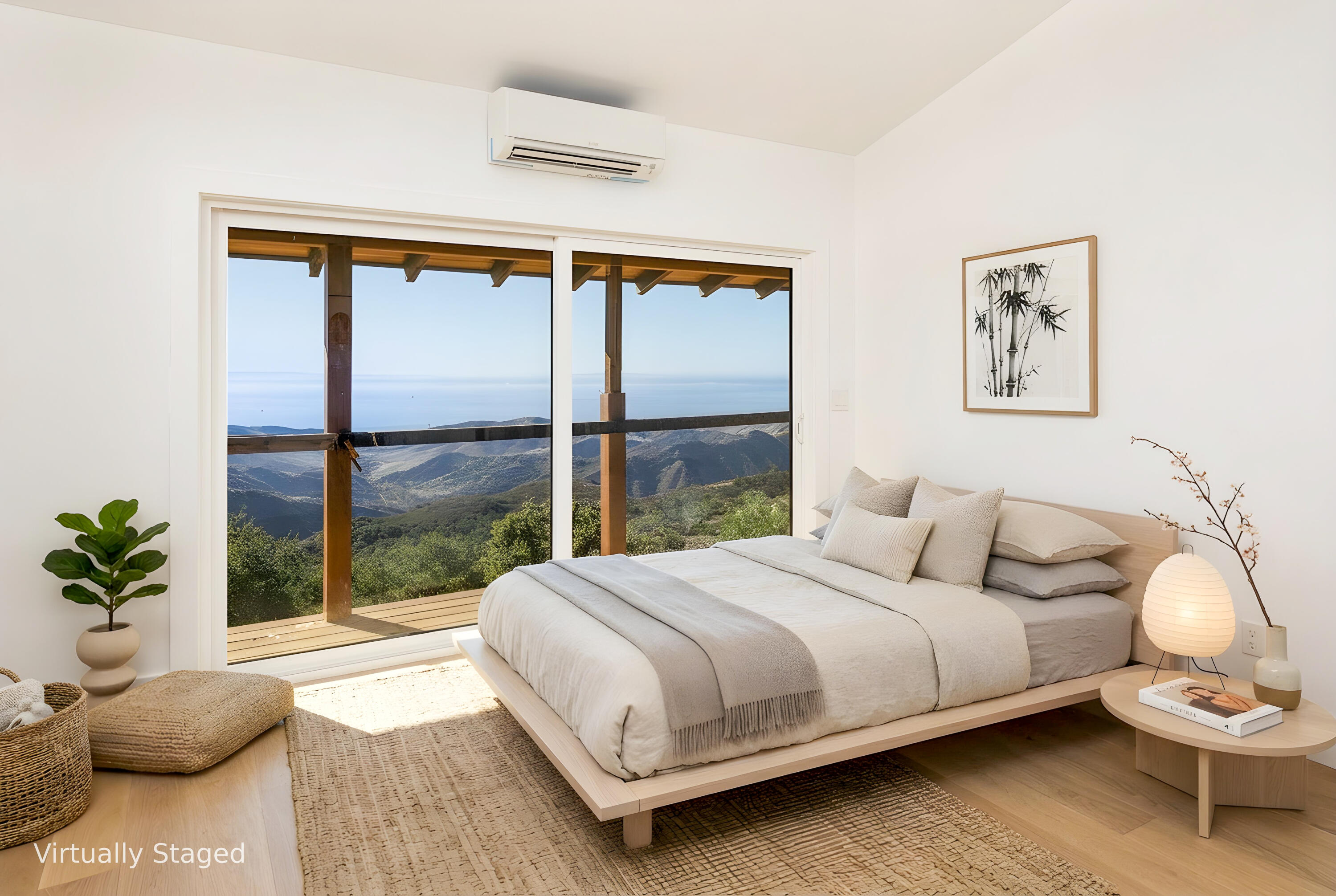 2111 Refugio Road Goleta, CA 93117 - Photo 9 of 22 a bedroom with a bed and a large window