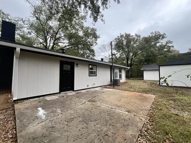 a backyard of a house
