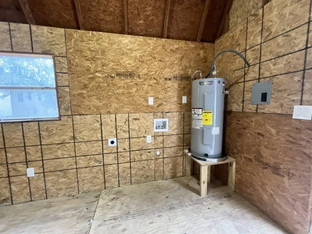 a view of a brick wall