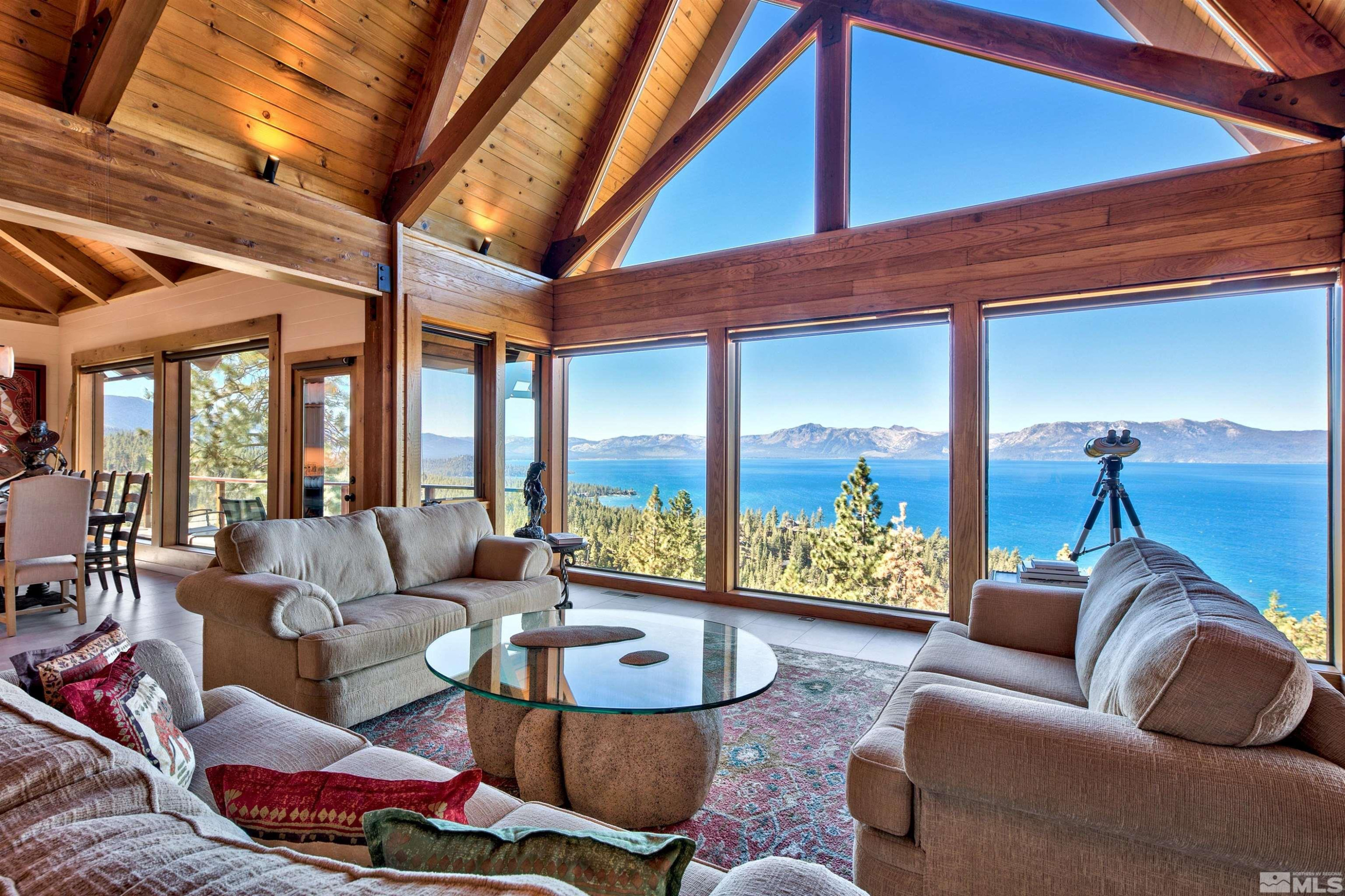 319 Pheasant Drive Glenbrook, NV 89413 - Photo 6 of 40 a living room with furniture and a large window