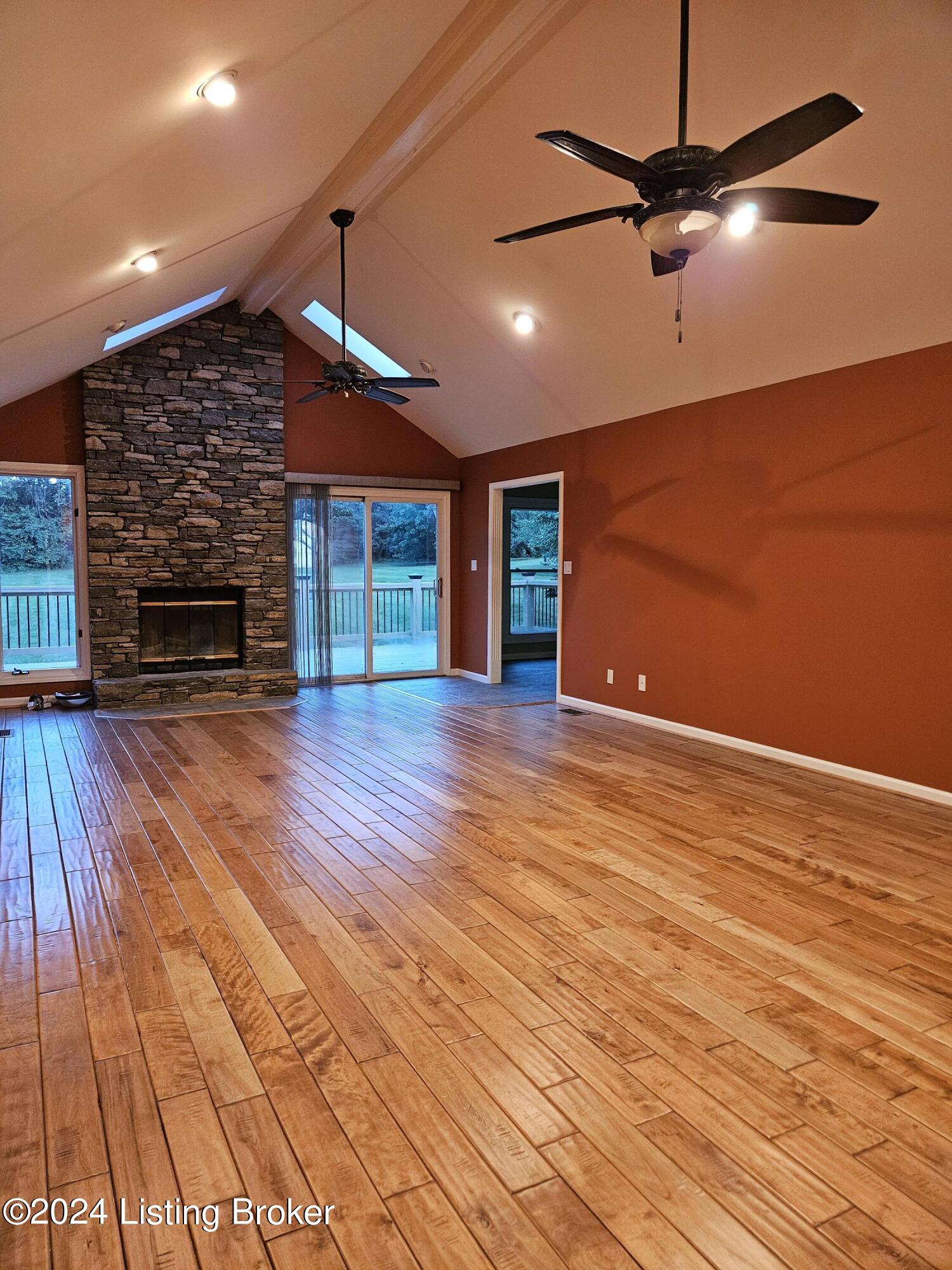 5006 Fox Run Road Buckner, KY 40010 - Photo 8 of 68 Stunning Vaulted Living Rm w/ Floor To Ceiling Stone Fireplace