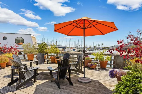 a view of outdoor seating