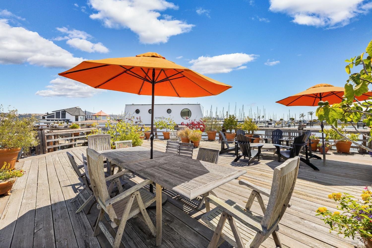 12 South 40 Dock Sausalito, CA 94965 - Photo 19 of 21 an outdoor space with furniture patio and umbrella