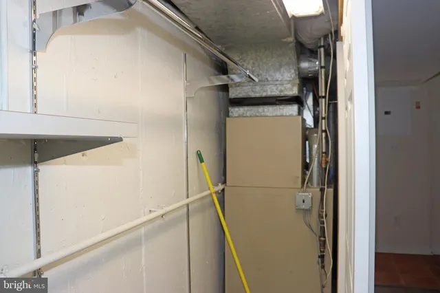 a close view of closet