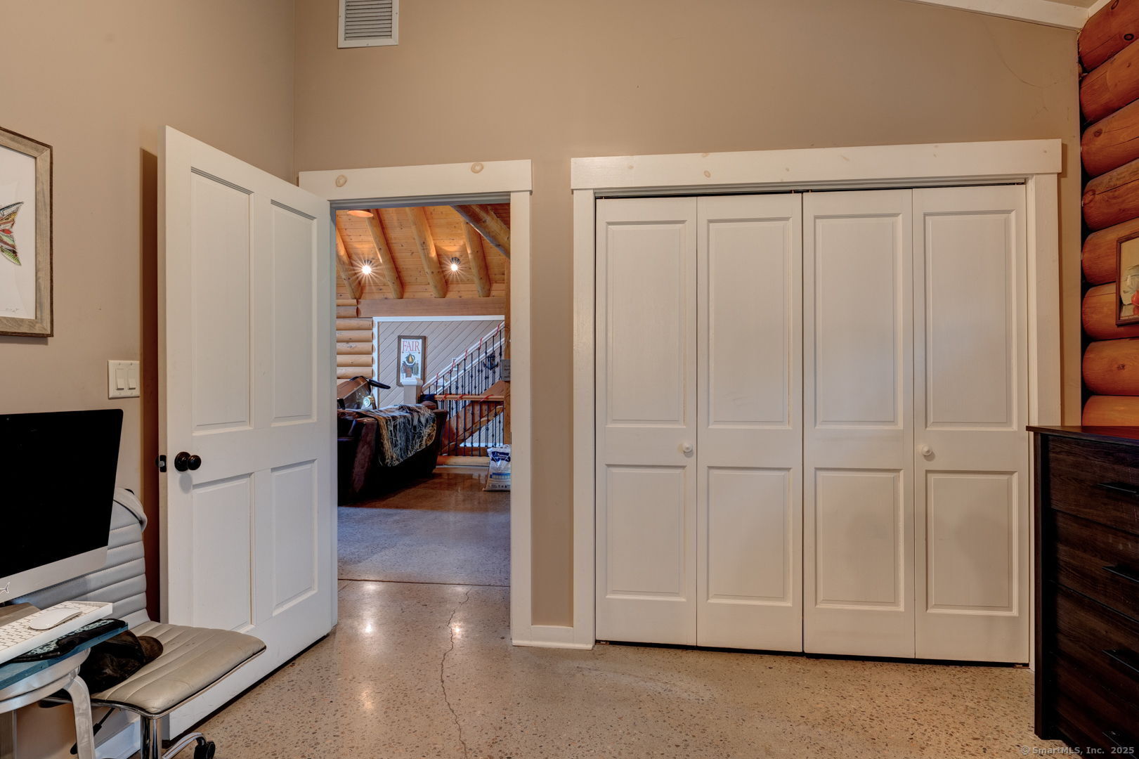 204 Old Blue Hills Road Durham, CT 06422 - Photo 19 of 24 a view of a livingroom with workspace and a window