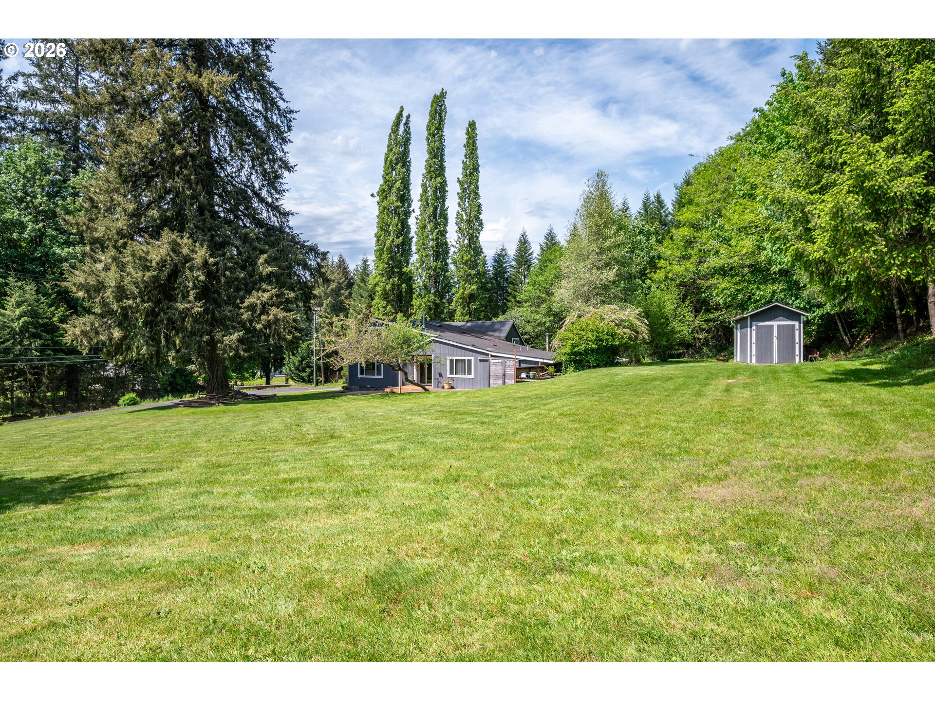 1304 Coal Creek Road Longview, WA 98632 - Photo 24 of 44 a view of a house with a backyard