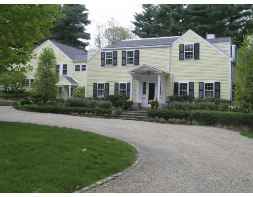 4 Claybrook Road Dover, MA 02030 - Photo 21 of 22 a front view of a house with garden