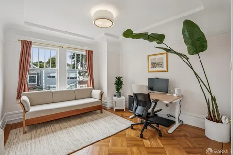 a room with furniture and a window