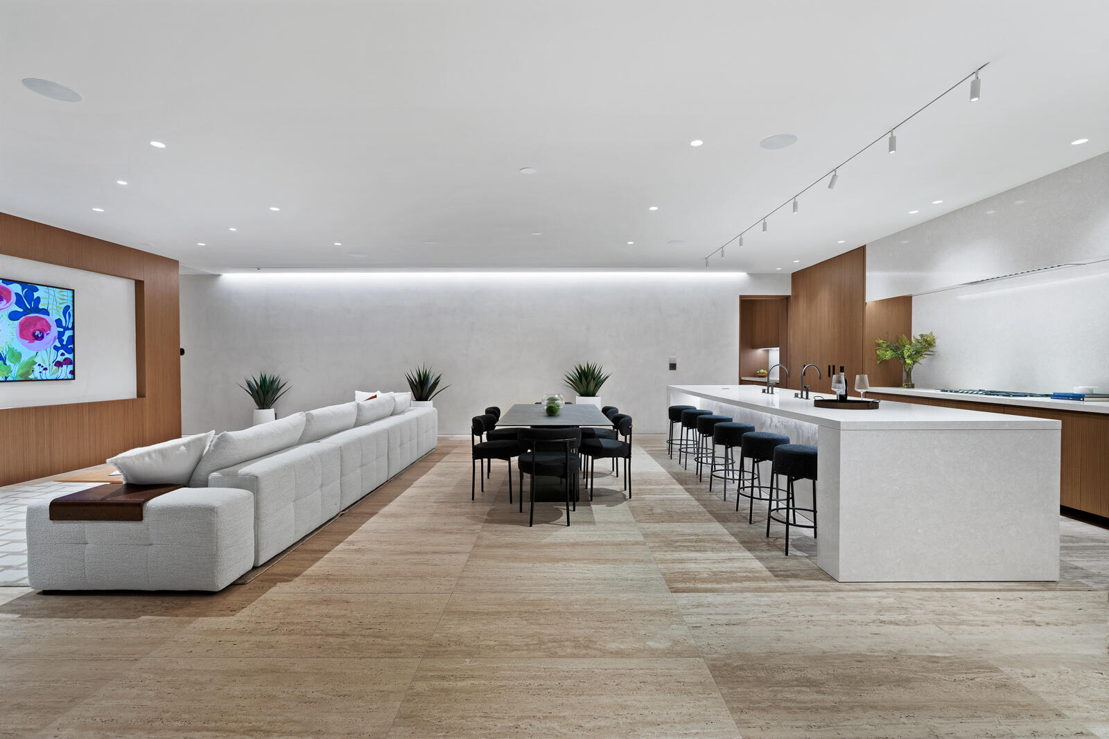 7859 Mandarin Drive Boca Raton, FL 33433 - Photo 16 of 75 Twilight kitchen and family room