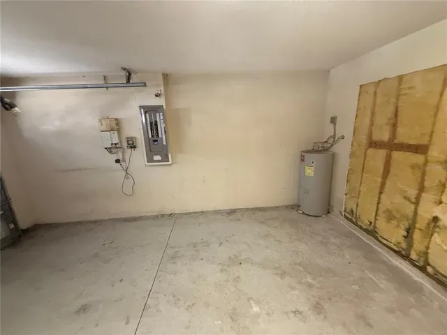 a view of a room with an empty space