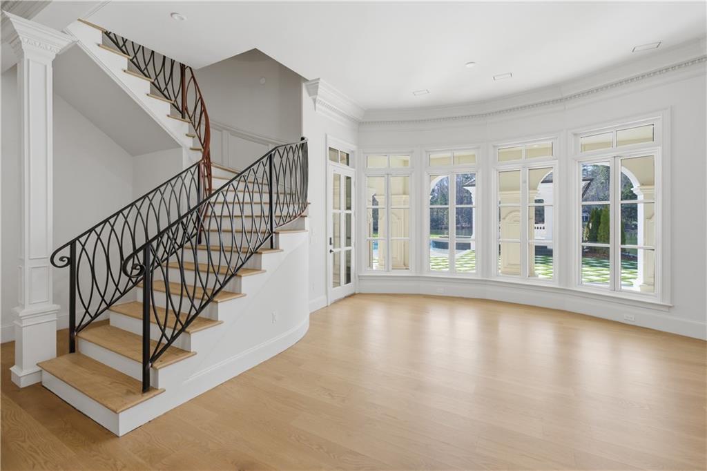 10450 Belladrum Alpharetta, GA 30022 - Photo 45 of 95 a view of an entryway with wooden floor