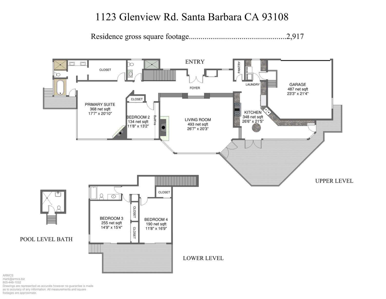 1123 Glenview Road Montecito, CA 93108 - Photo 21 of 21 Floor Plan