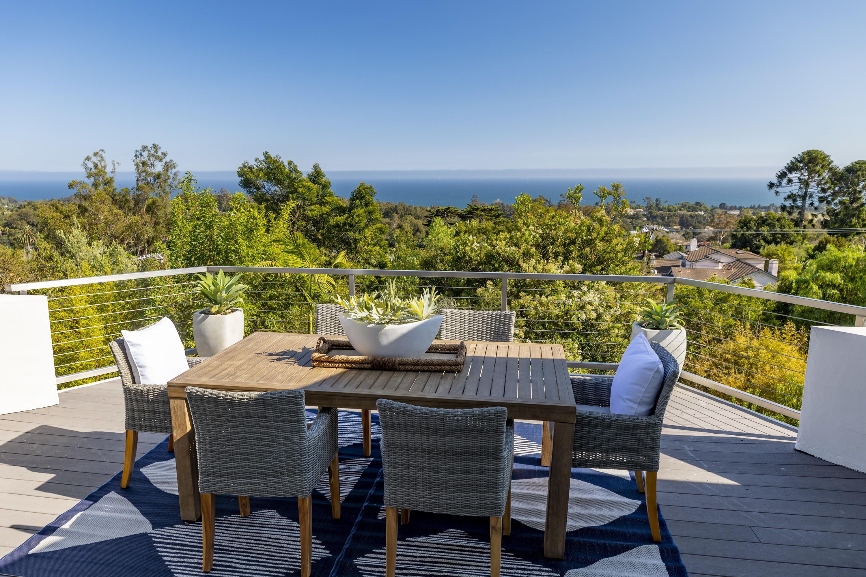 1123 Glenview Road Montecito, CA 93108 - Photo 7 of 21 Upstairs Deck Off Kitchen