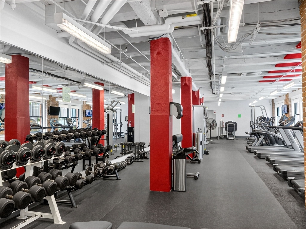 9 West Broadway, Unit 206 Boston, MA 02127 - Photo 22 of 25 a view of a room with gym equipment