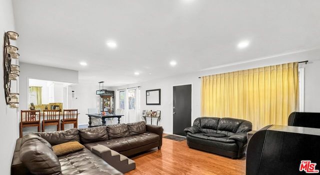 a living room with furniture window and a view
