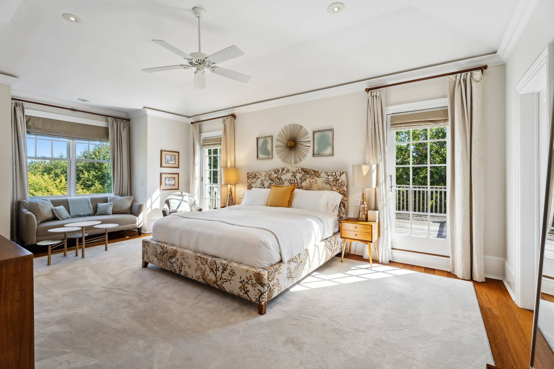 25 Jordan Drive Water Mill, NY 11976 - Photo 19 of 43 a bedroom with a bed and a large window