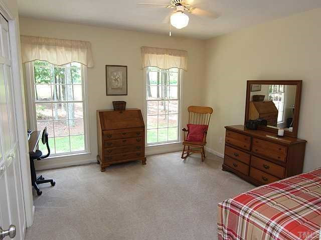 10033 Sycamore Road Raleigh, NC 27613 - Photo 9 of 12 12.0 x 13.4, Ceiling Fan with Light, Carpet, Tax Value of $400,297! Bedroom