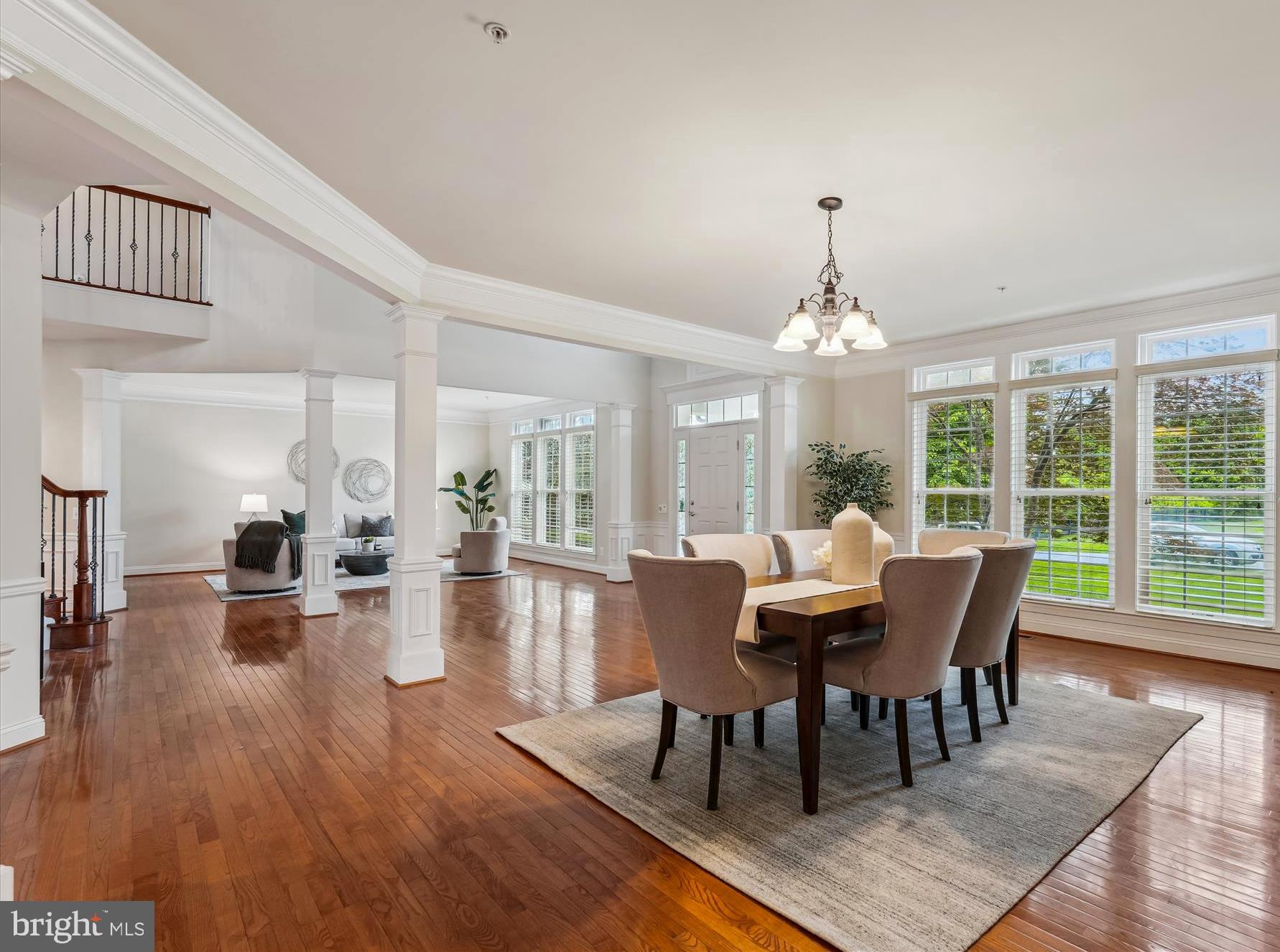 4806 Fair Hill Road Olney, MD 20832 - Photo 15 of 77 a view of a dining room with furniture window and wooden floor