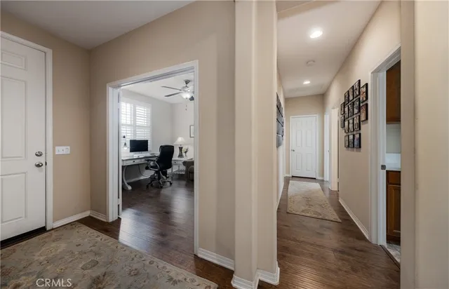 a view of living room and dining room