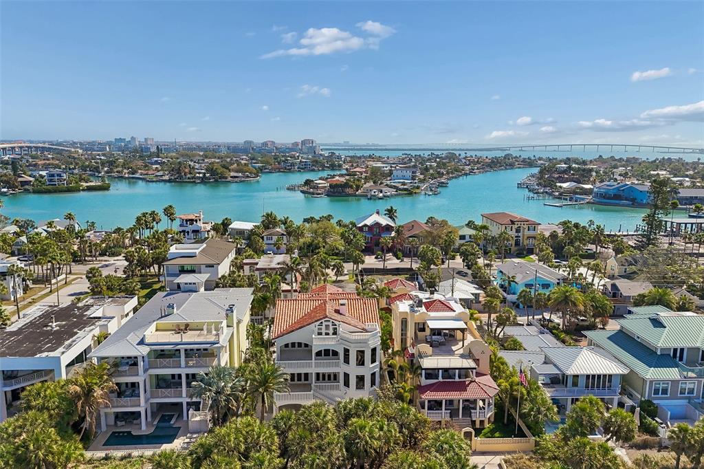 2811 Sunset Way St. Pete Beach, FL 33706 - Photo 6 of 97 an aerial view of a building with lake view