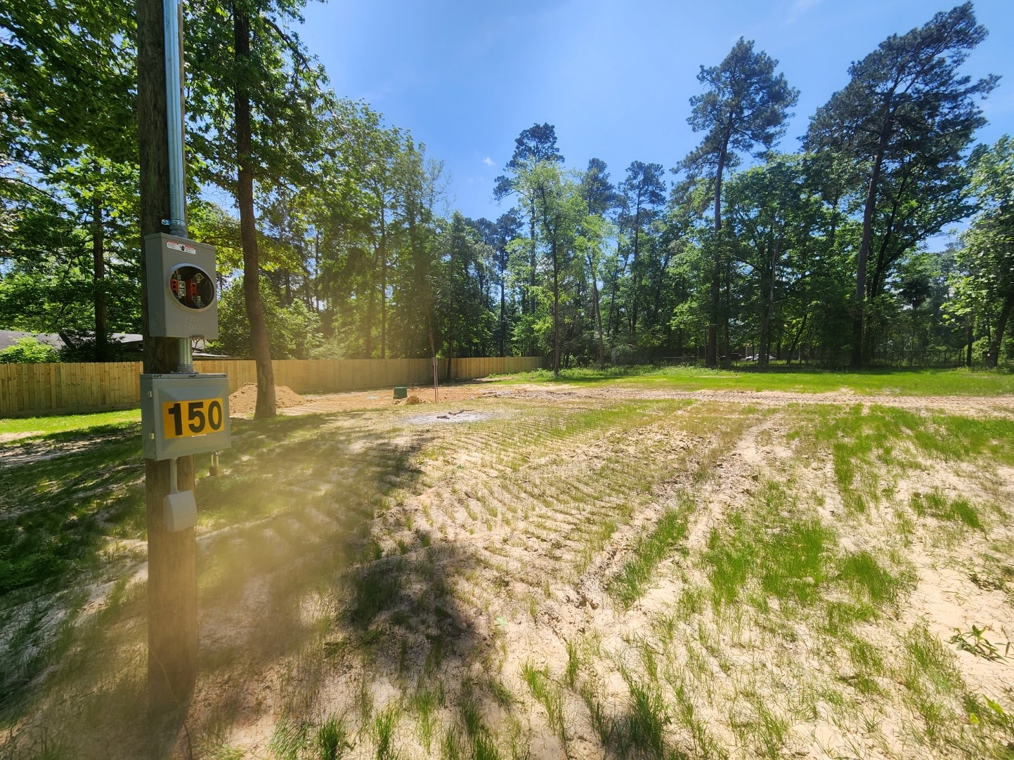 150 Pine Lane Shepherd, TX 77371 - Photo 9 of 13 a view of a yard with trees and plants