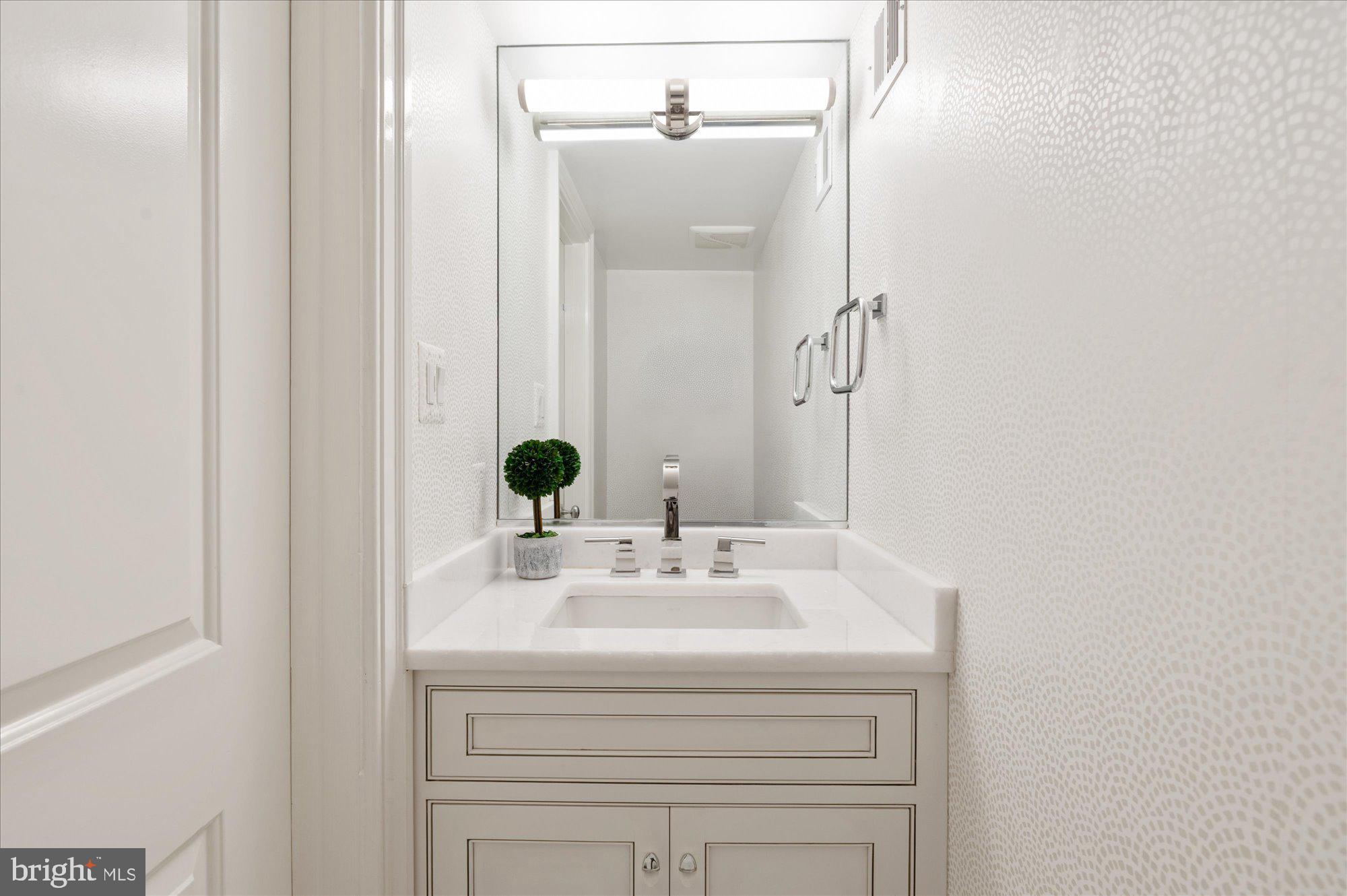 1238 Eton Court Northwest, Unit T17 Washington, DC 20007 - Photo 11 of 24 Powder Bathroom