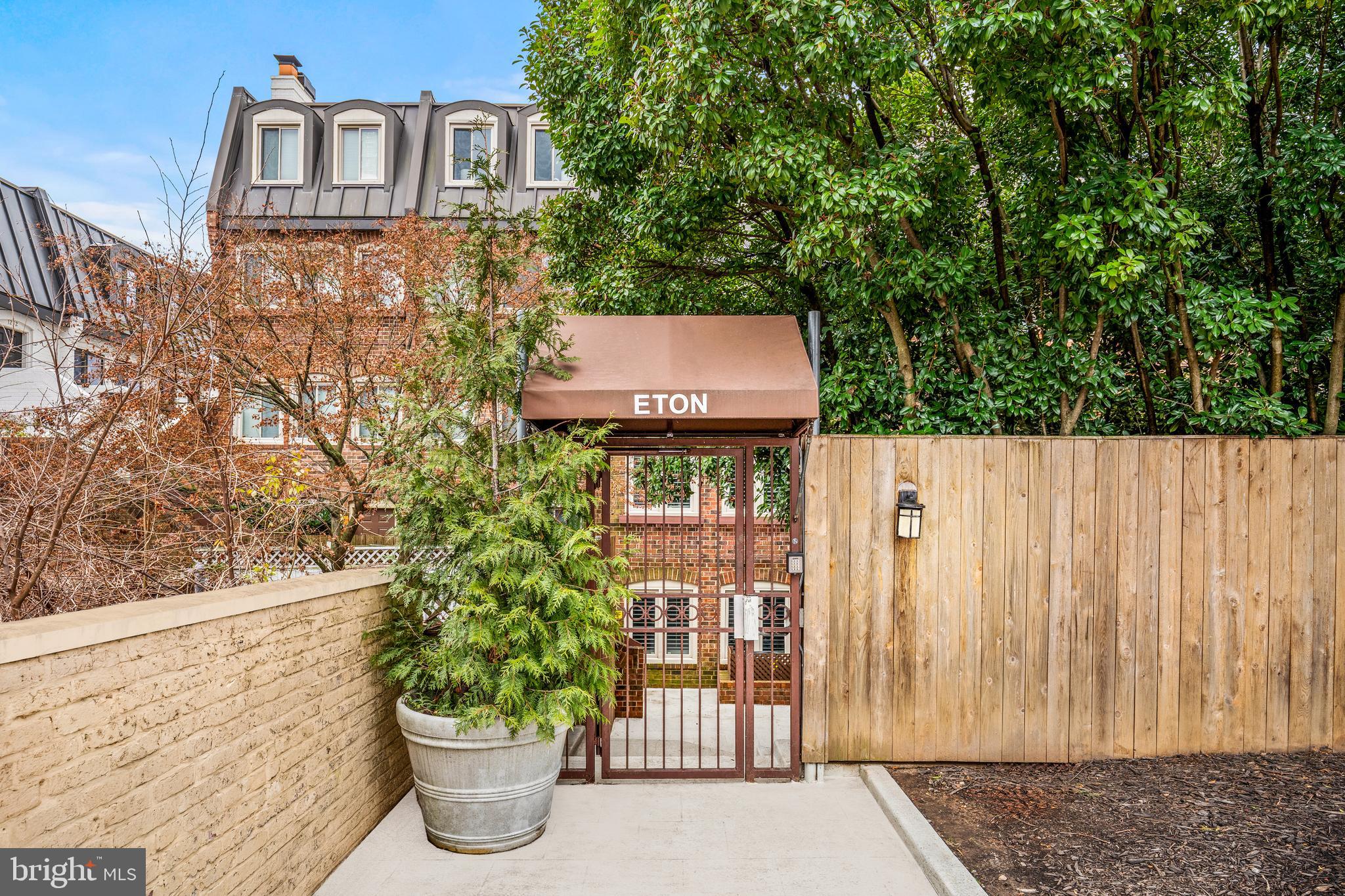 1238 Eton Court Northwest, Unit T17 Washington, DC 20007 - Photo 22 of 24 Front Gate for HOA