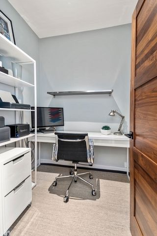 a storage room with washer and dryer