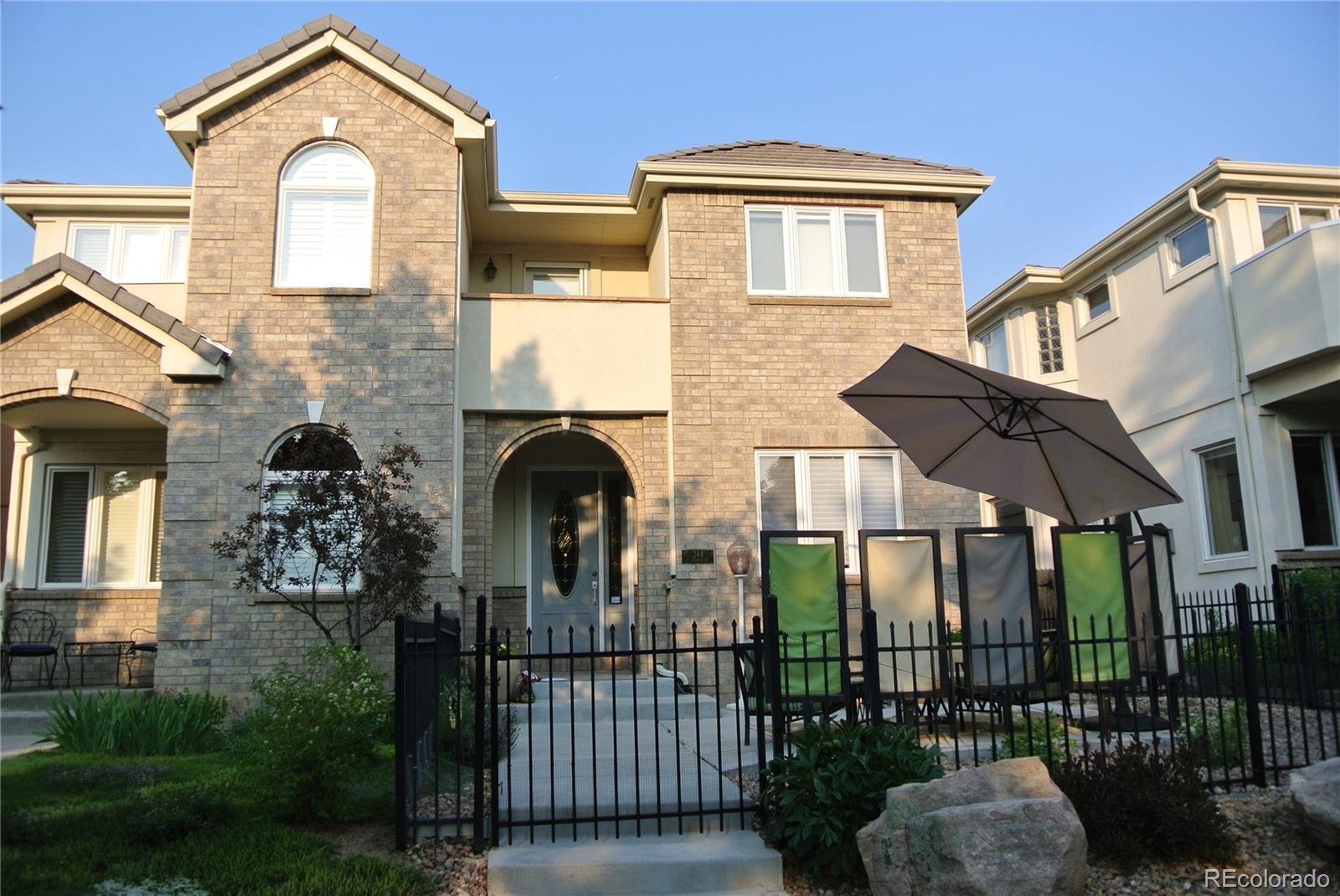a front view of a house with a porch