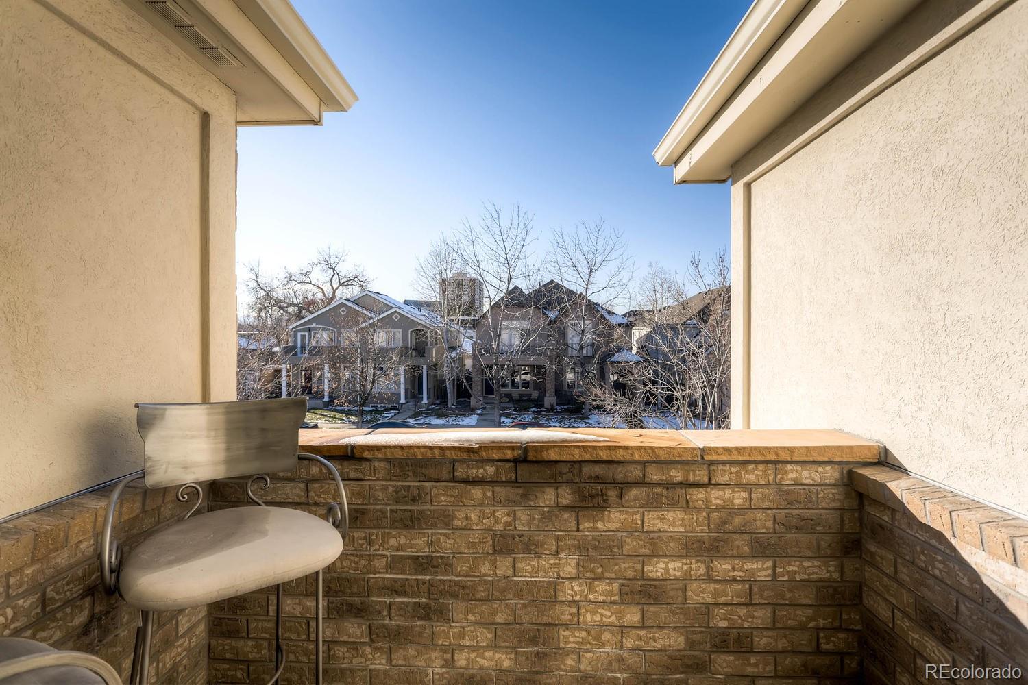 244 South Monroe Street Denver, CO 80209 - Photo 19 of 35 a view of balcony with furniture
