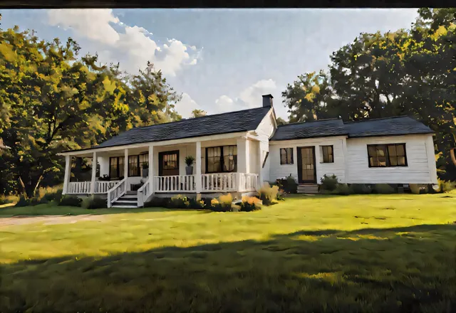 a view of a house with a swimming pool