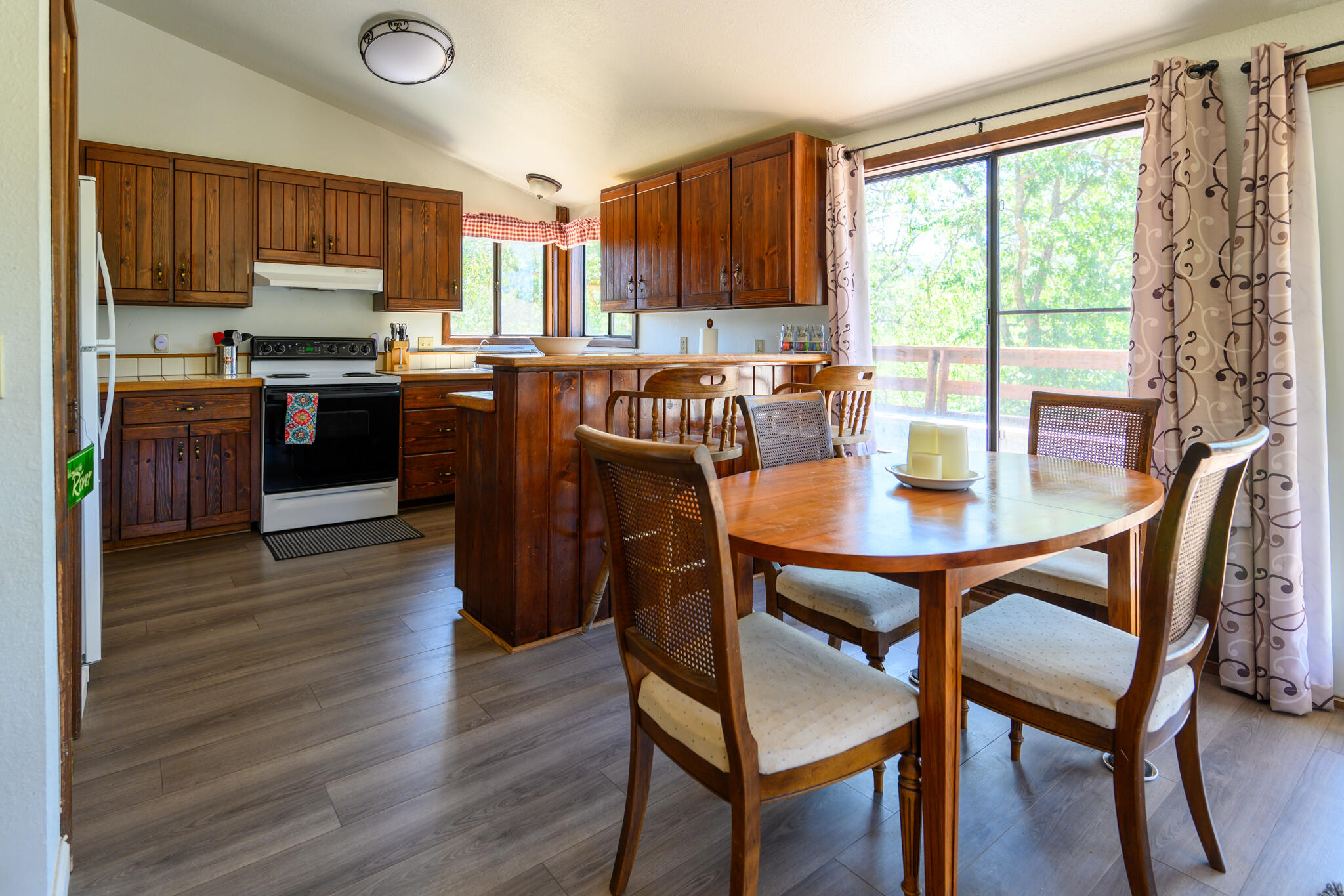 5870 Browns Mountain Road Lewiston, CA 96052 - Photo 23 of 45 View from Family Area to KItchen
