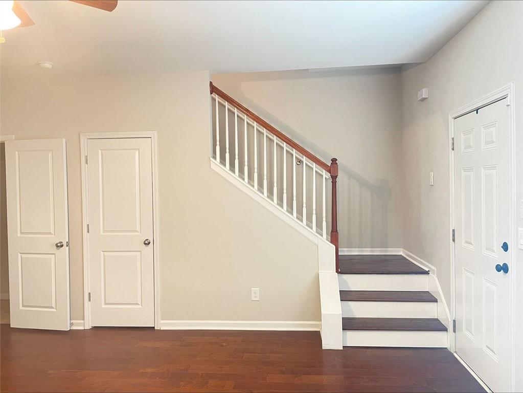 Undisclosed Address Norcross, GA 30093 - Photo 10 of 18 a view of staircase with white walls and windows
