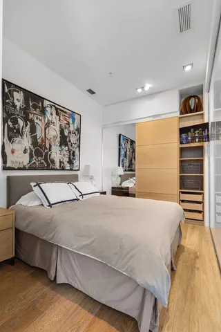 a bathroom with a shower and a toilet