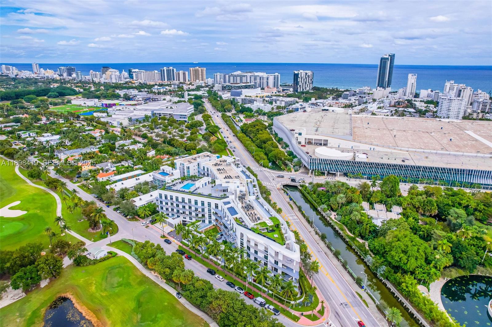 2001 Meridian Avenue, Unit 404 Miami Beach, FL 33139 - Photo 38 of 46 a view of a city with flower plants