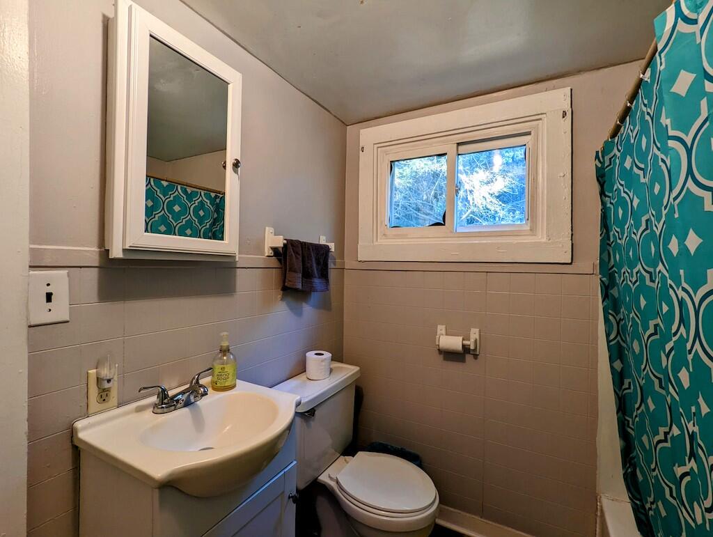 825 Macks Mountain Road Northwest Indian Valley, VA 24105 - Photo 9 of 30 a bathroom with a sink mirror and toilet