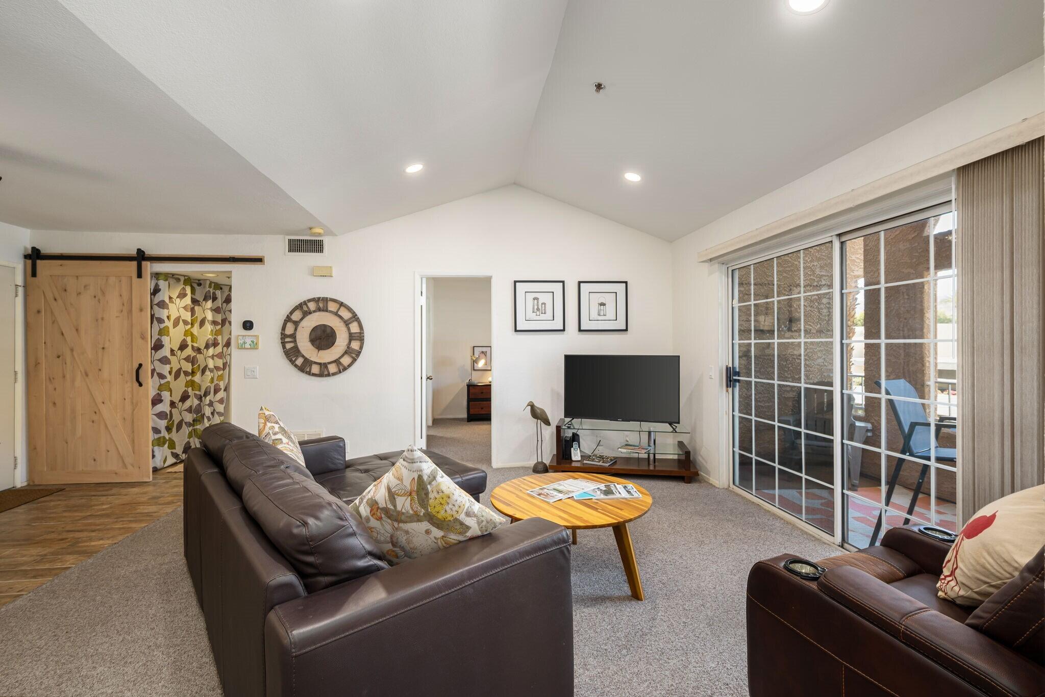 2700 Lawrence Crossley Road, Unit 22 Palm Springs, CA 92264 - Photo 9 of 41 Living Room. Patio 1